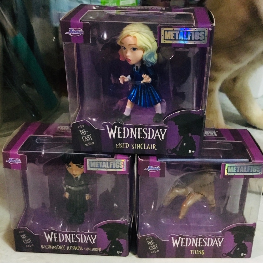Wednesday Adams Family Figures jada die cast metal collectibles